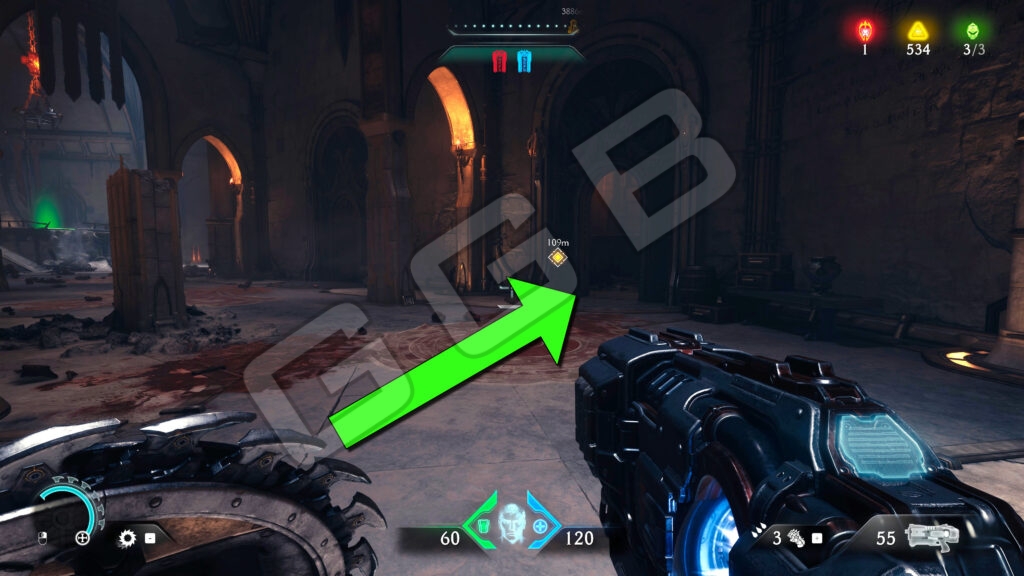 Doom: The Dark Ages Все секреты и карта Главы 5 Святой город Аратум 